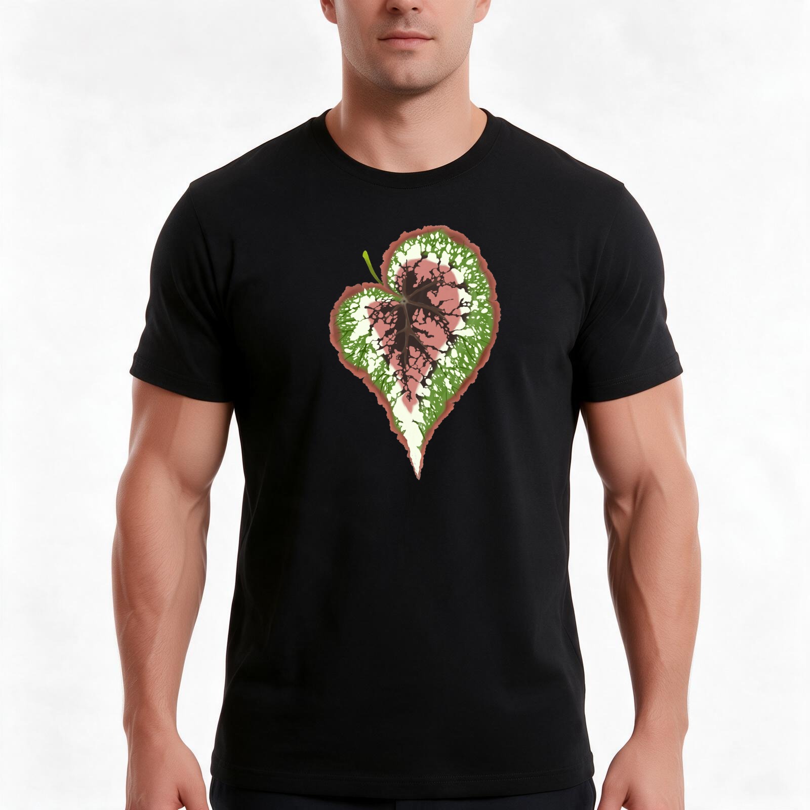 Begonia Rex - Begonia Rex T-shirt, zomerse, casual katoenen