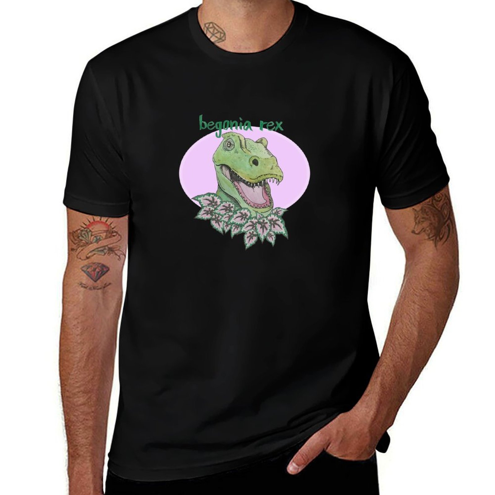 Begonia Rex - T rex begonia (roze) T-shirt Zomer